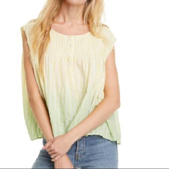 NWT Free People cotton combo blouse, size S - Picture 3 of 8